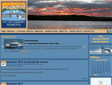 Tablet Screenshot of narrows-marina.com